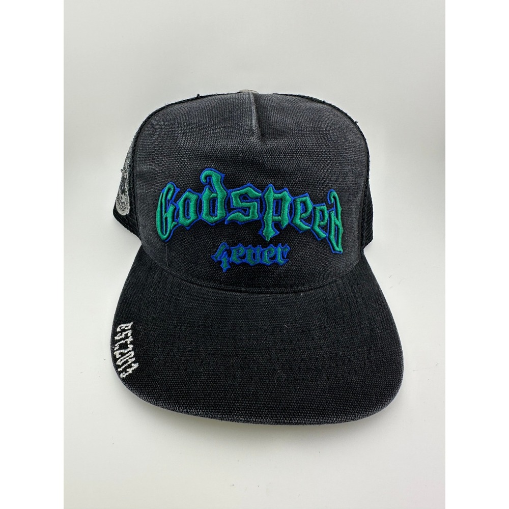 Godspeed NYC Forever Trucker Hat Black Snapback Mesh Streetwear Cap